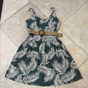 COOKIES CLOTHING Hawaiian Company  Tropical Linen Blend Dress Size Medium